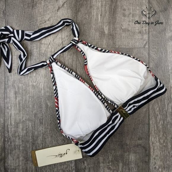 Gottex Retro Halter Bikini Top Size 8 - Picture 4 of 4
